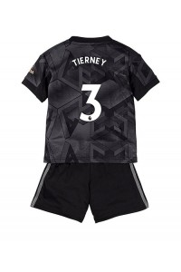 Fotbalové Dres Arsenal Kieran Tierney #3 Dětské Venkovní Oblečení 2022-23 Krátký Rukáv (+ trenýrky)